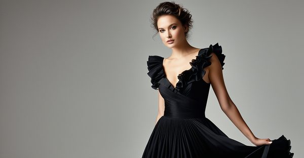 La robe noir froufrou : élégance et sophistication à portée de main